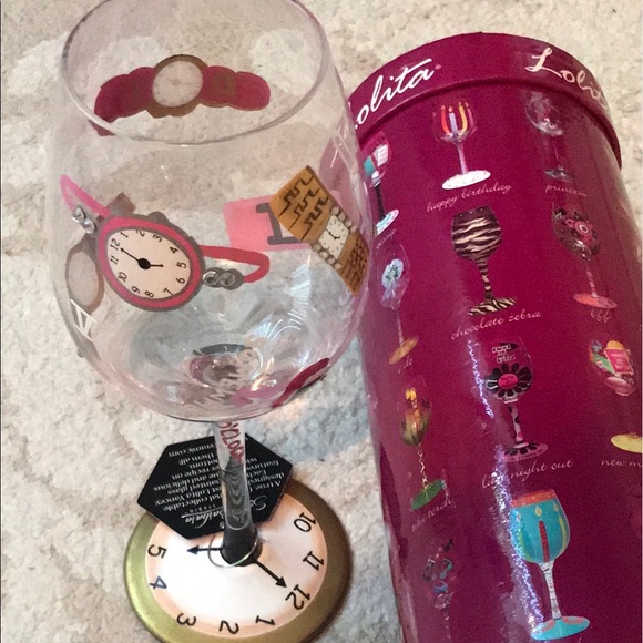 Lolita Hand painted Wine Glass